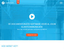 Tablet Screenshot of iwriter.nl